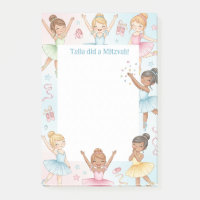 Ballet Ballerina Dancer Personnalisé Mitzvah Notes
