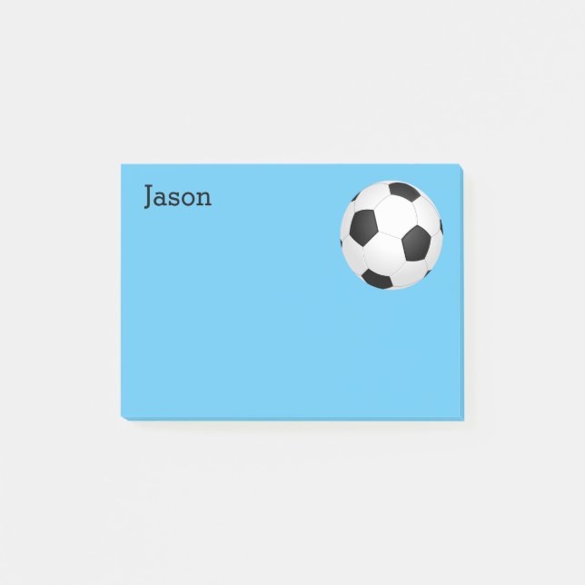 Post-it® ballon de soccer personnalisé poster une note pour (Devant)