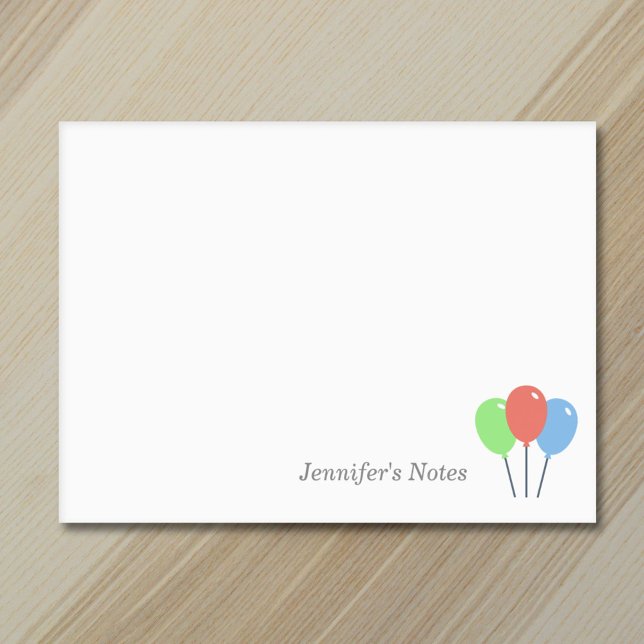 Post-it® Ballons colorés d'anniversaire (Birthday Colored Balloons Post-it Notes)