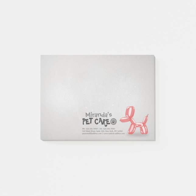 Post-it® Ballons de chien mignon Soins pour animaux de comp (Devant)