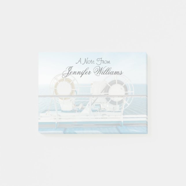 Post-it® Balustrade d'un bateau de croisière (Devant)