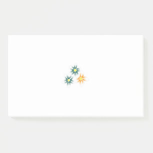 Post-it® Banane jaune, bleu foncé vert, décoratif