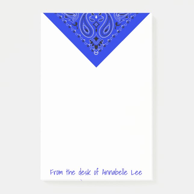 Post-it® Bandana bleu (Devant)