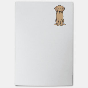 Post-it® Bande dessinée de chien de golden retriever