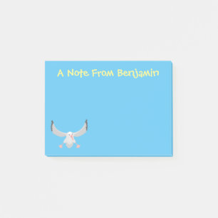 Post-it® Bande dessinée de l'oiseau mûre albatros