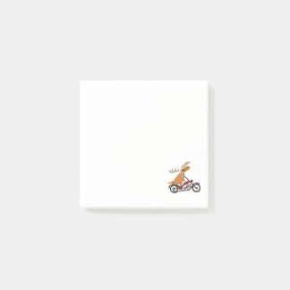 Post-it® Bande dessinée mignonne de moto d'équitation