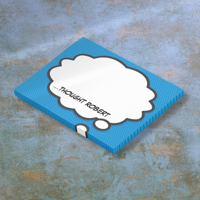 Post-it® Bande dessinée personnalisée Bulle drôle Think (Personalized Comic Book Funny Think Bubble Post-it Notes)
