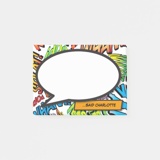 Post-it® Bande dessinée personnalisée moderne tendance (Devant)