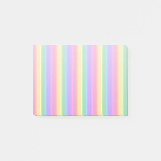 Post-it® Bandes arc-en-ciel pastel (Devant)