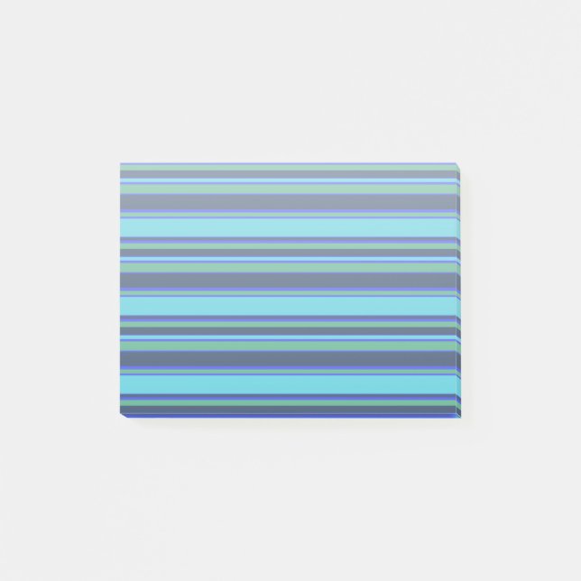 Post-it® Bandes bleues et vertes (Devant)