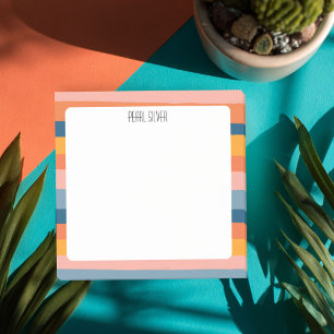 Post-it® Bandes colorées CUSTOM Chic Monogramme Personnalis