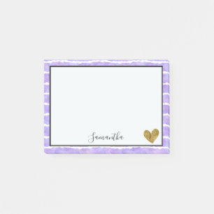 Post-it® Bandes d'aquarelle violet chic