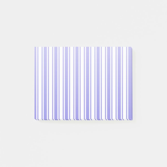 Post-it® Bandes de bonbons bleu et blanc (Devant)