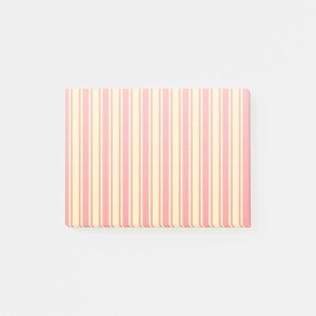 Post-it® Bandes de bonbons corail et jaune (Devant)