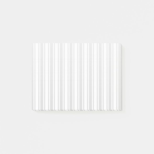 Post-it® Bandes de bonbons gris clair et blanc (Devant)
