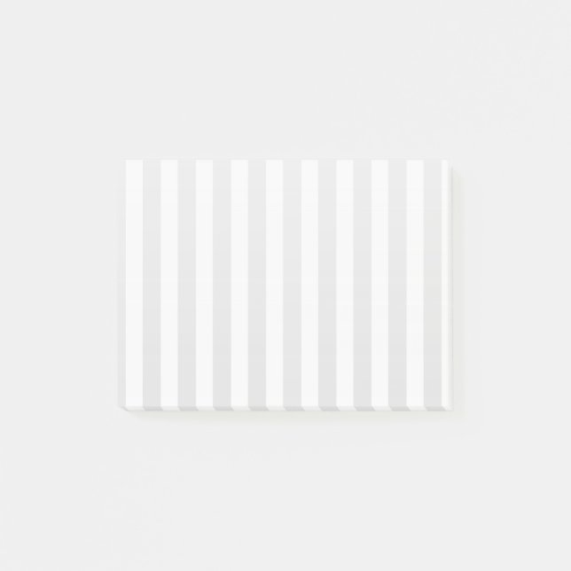 Post-it® Bandes de bonbons gris clair et blanc (Devant)