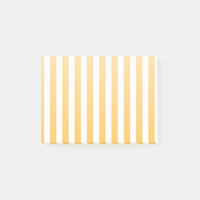 Post-it® Bandes de bonbons jaune et blanc ensoleillé (Devant)
