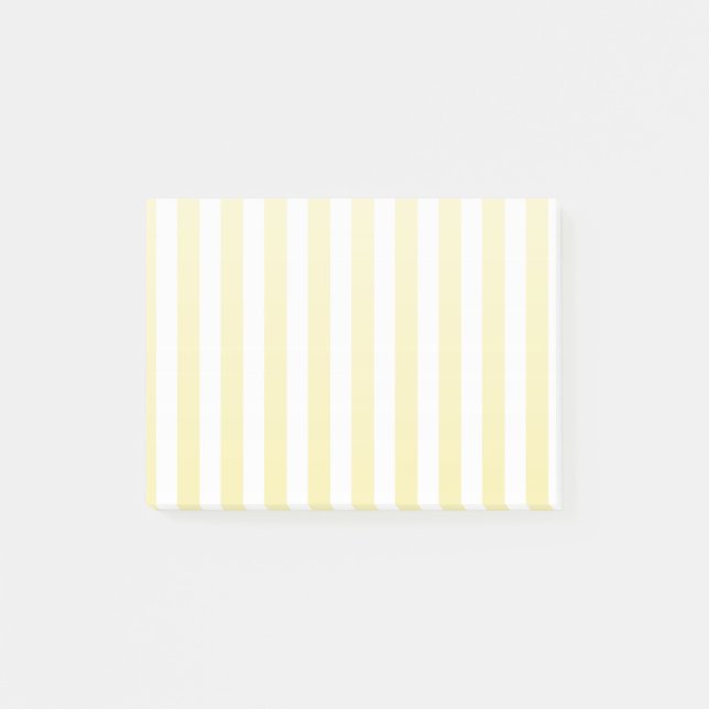 Post-it® Bandes de bonbons jaunes et blancs (Devant)