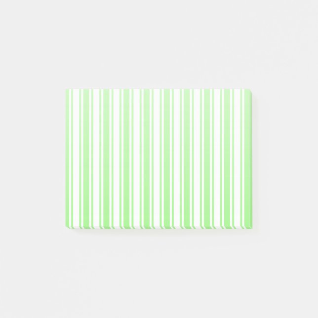 Post-it® Bandes de bonbons vert et blanc de chaux (Devant)