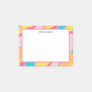 Post-it® Bandes Diagonales colorées Retro
