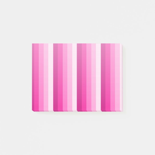 Post-it® Bandes d'ombre rose chaud (Devant)