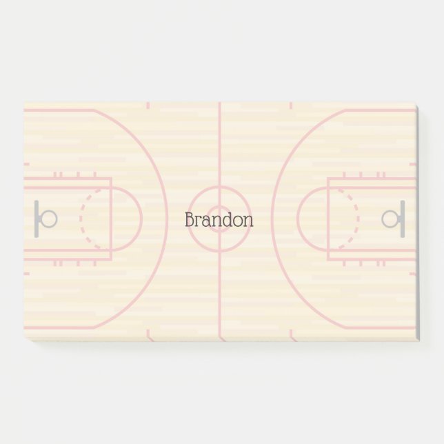 Post-it® Basket-ball Court Design Post (Devant)