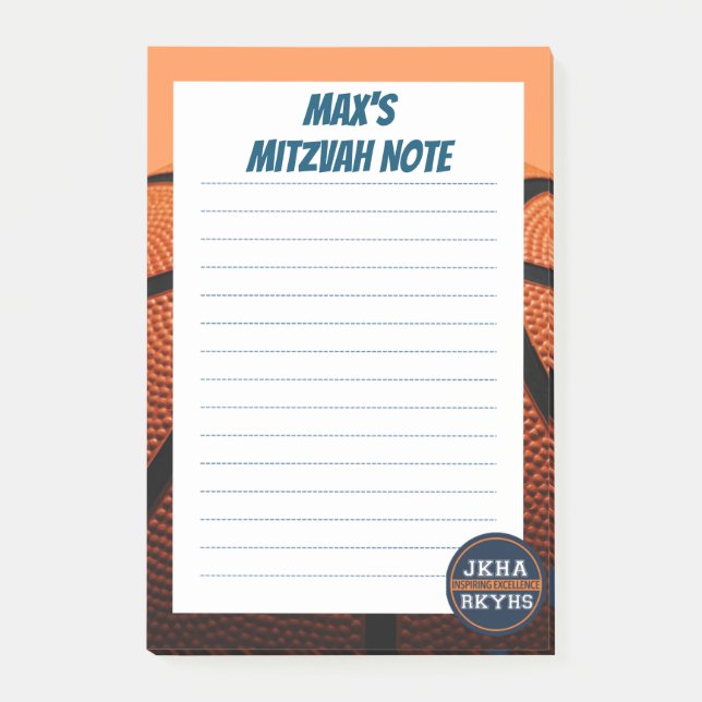 Post-it® Basket-ball Mitzvot (Devant)