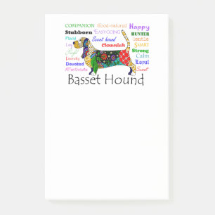Post-it® Basset Traits Post-It Notes
