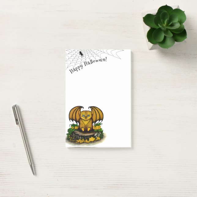 Post-it® Bat d'Halloween mignonne (Bureau)