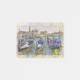 Post-it® Bateaux bleus du port de Venise