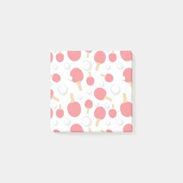 Post-it® Bateaux de tennis de table et boules à motif de no (Devant)