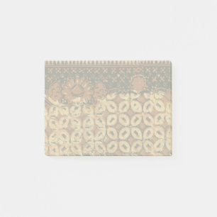 Post-it® Batik Kawung vintage indonésien à motif rustique