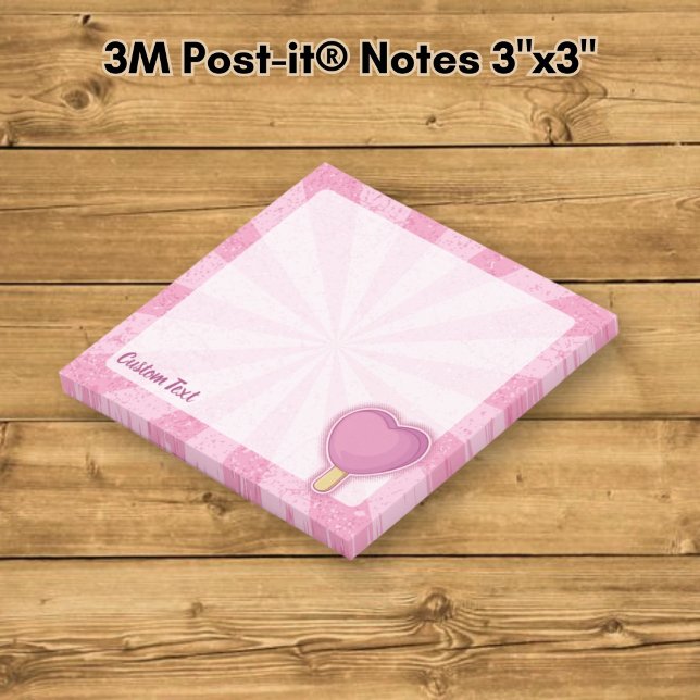 Post-it® Bâtonnet de glace en forme de cœur (Créateur téléchargé)