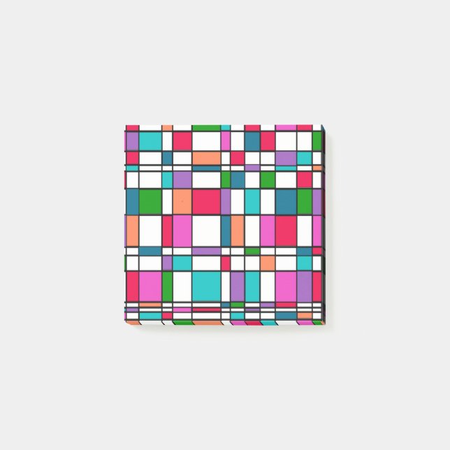 Post-it® Bauhaus dans les couleurs de l'énergie des fleurs (Devant)