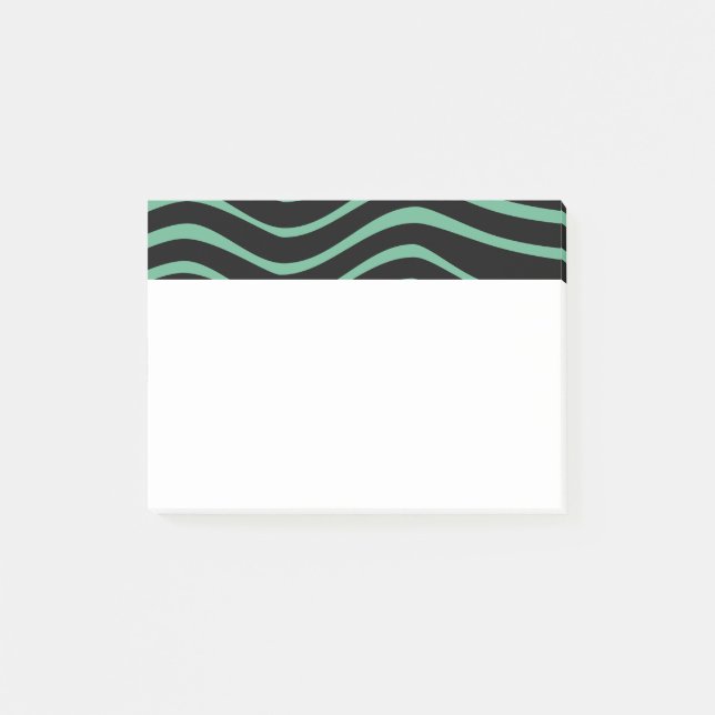 Post-it® Bauhaus Seafoam Green Abstrait (Devant)