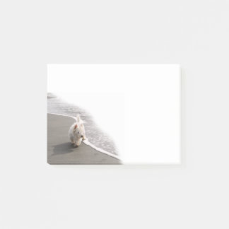 Post-it® Beachcombing Westie Photo 4x3 Notes