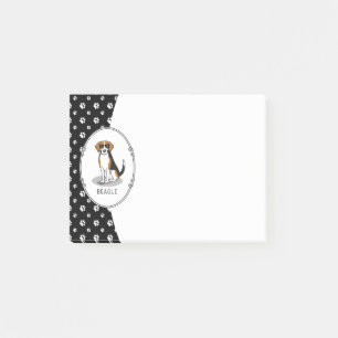 Post-it® Beagle cool avec lunettes de soleil (tri couleur 3