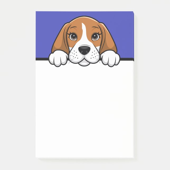 Post-it® Beagle Cute Chiot Amoureux des chiens Beagle Cadea (Devant)
