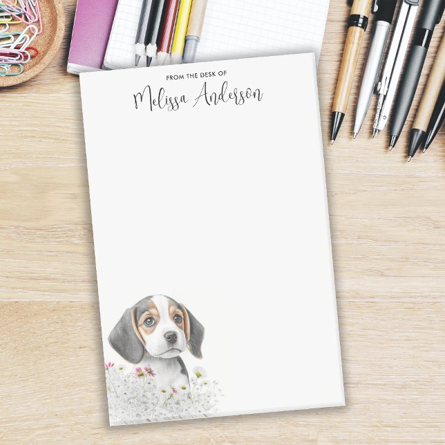 Post-it® Beagle Cute Puppy Amoureux des chiens personnalisé (Créateur téléchargé)