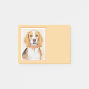 Post-it® Beagle Hound Dog Peinture Animal Art original