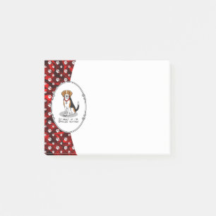 Post-it® Beagle pourri Spoché (tri couleur 3) Chien drôle