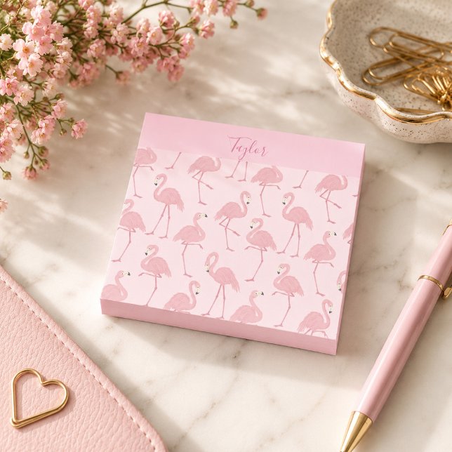 Post-it® Beau Flamant Rose (Créateur téléchargé)