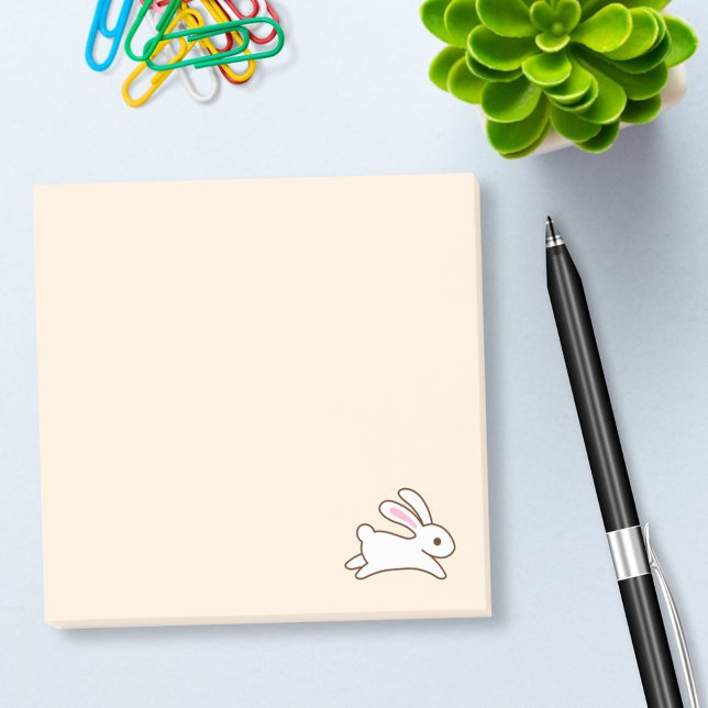 Post-it® Beau Lapin Coureur lapin Beige (Créateur téléchargé)