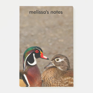 Post-it® Beau moment de contact entre des canards en bois