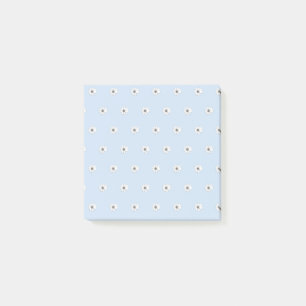 Post-it® Beau motif floral bleu clair
