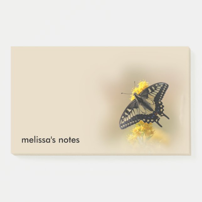 Post-it® Beau papillon anis Swallowtail au soleil (Devant)