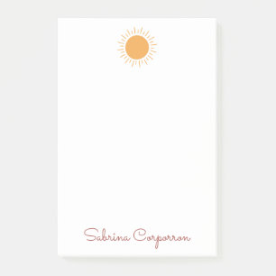 Post-it® Beau soleil personnalisé post-it notes