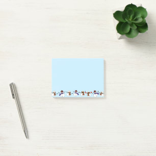 Post-it® Beaucoup de Noël de mignons neigers Noël