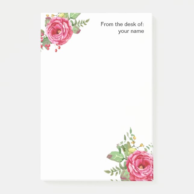 Post-it® Beauté florale du bureau de (Devant)