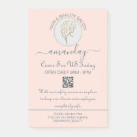 Beauty Salon Be Safe Logo Coiffeur QR Code